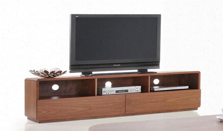 Modrest Jett Mid-century Walnut Tv Stand