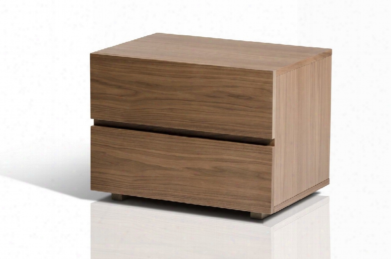 Modrest Logan Modern Walnut Nightstand