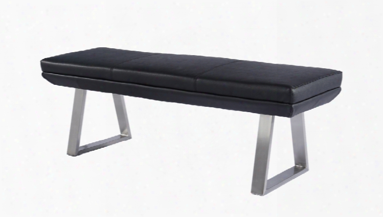 Modrest Mmagnus Modern Black Dining Bench