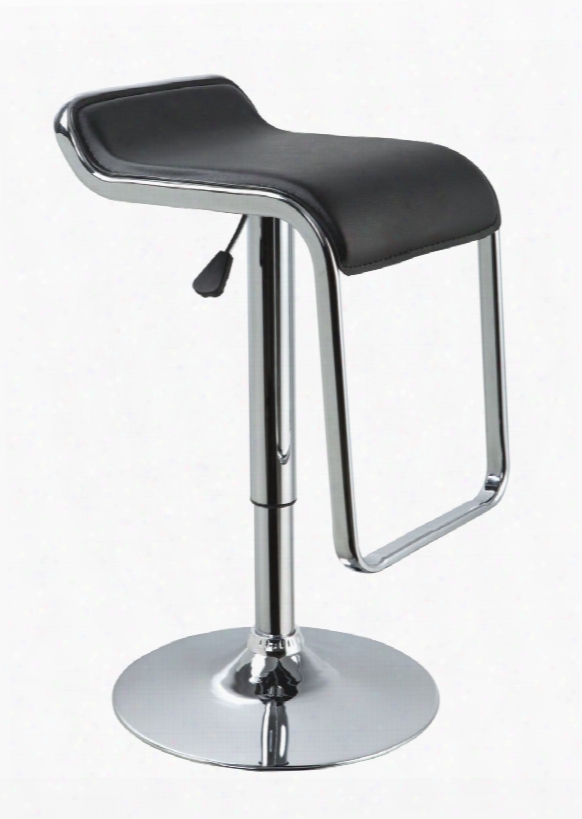 Modrest Mick - Contemporary Black Bar Stool