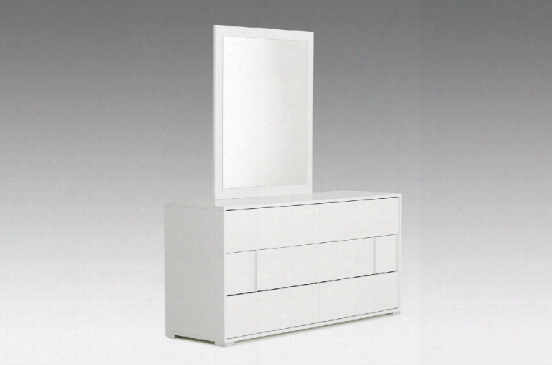 Modrest Nicla Italian Modern White Mirror