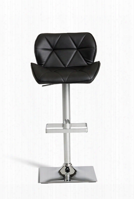 Modrest Otto Modern Black Leatherette Bar Stool