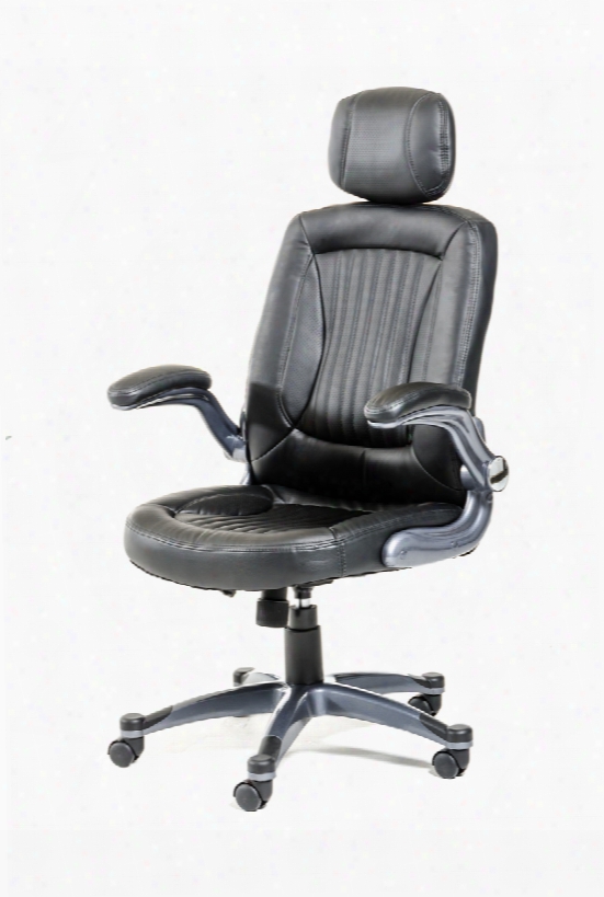 Modrest Principal Modern Black Office Chair W/ Headrest
