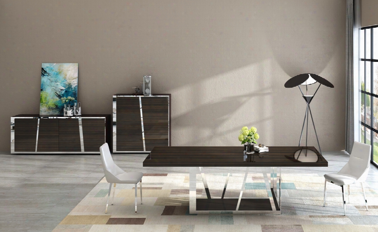 Modrest Sherman Modern Ebony  Dining Table