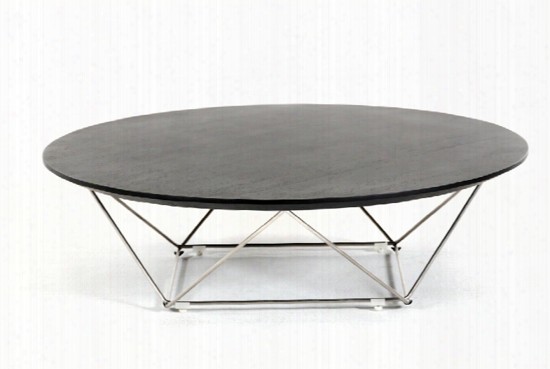 Modrest Spoke Modern Wenge Coffee Table