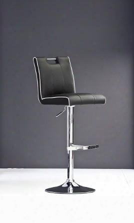 Modrest T-1214 Modern Black Leatherette Bar Stool