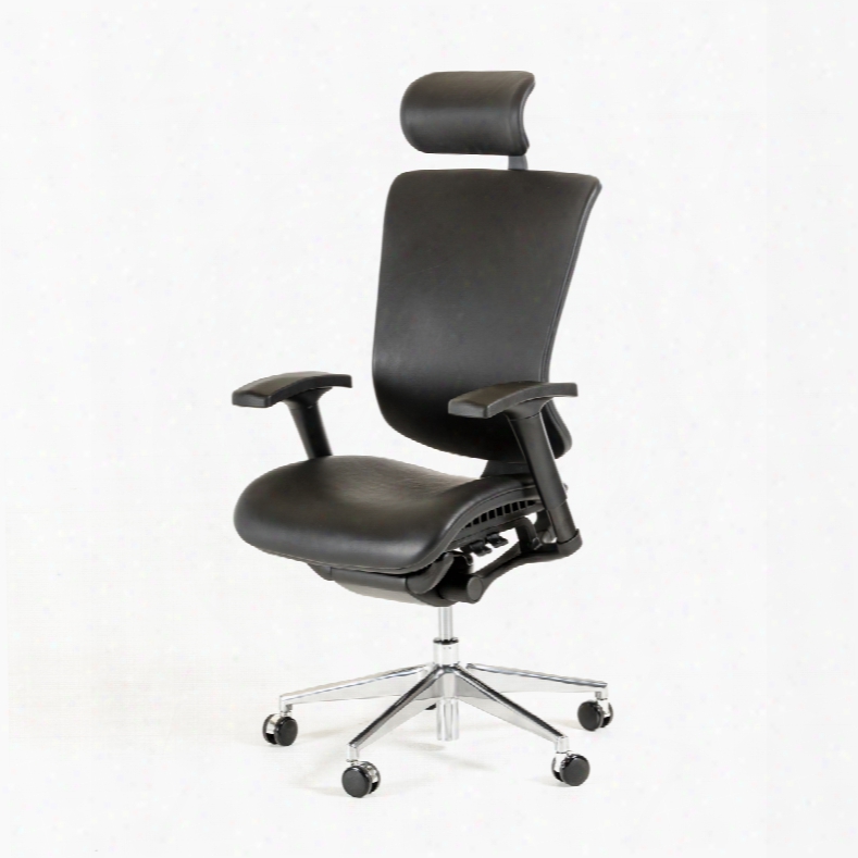 Modrest Watson Modern Black Leather Office Chair