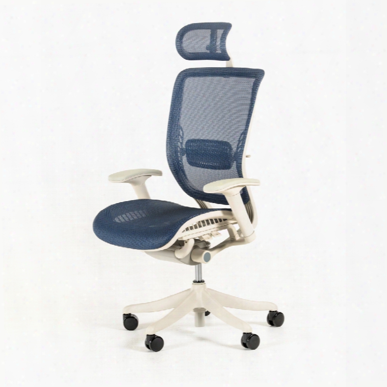 Modrest Wright Modern Blue Office Chair