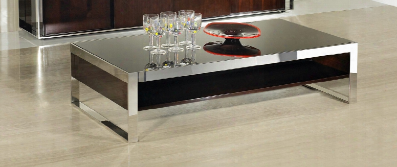 Noble Modern Ebony Lacquer Coffee Table