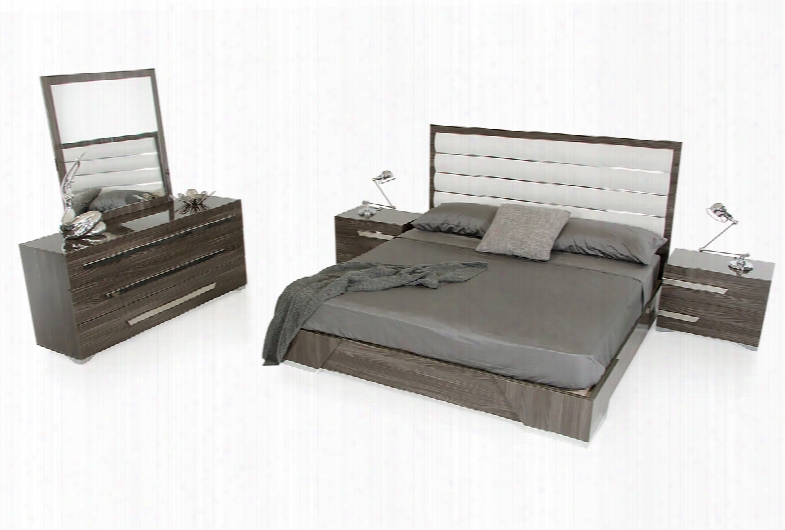 Nova Domus Capulet Italian Modern Grey Bedroom Set