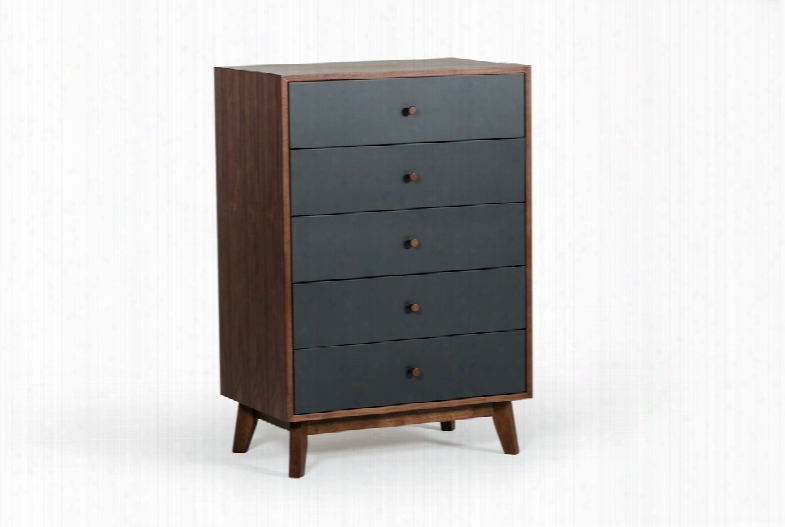 Nova Domus Dali Mid-century Grey & Walnut Chest