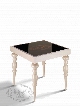 A&X Saure Transitional Champagne Gloss End Table