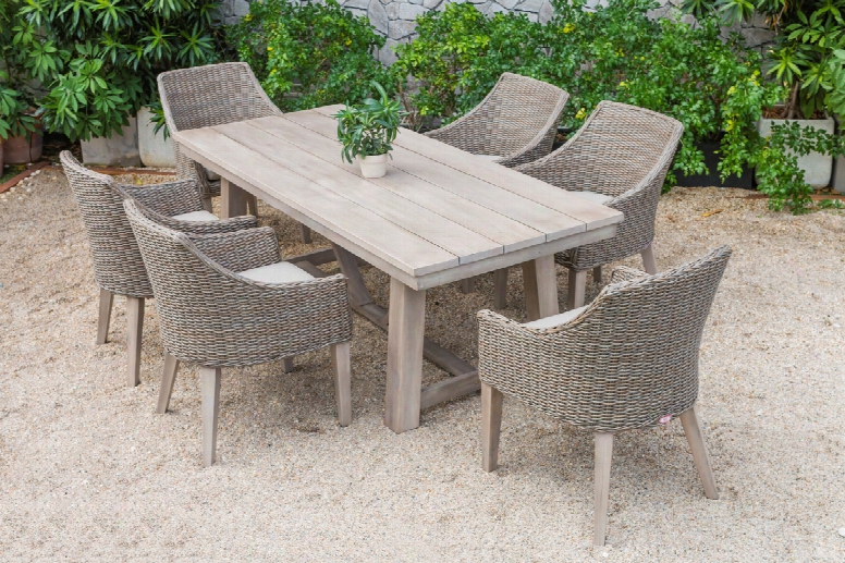 Renava Montara & Gazos - Outdoor Beige Dining Set