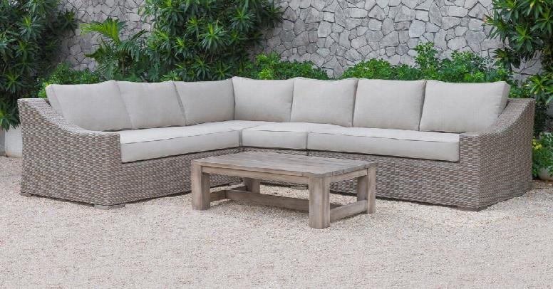 Renava Pacifica Outdoor Beige Sectional Sofa Set