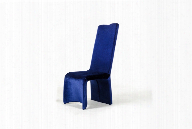 Sapphire - Modern Blue Fabric Dining Chair (set Of 2)