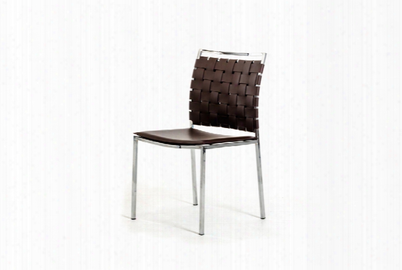 Shasta - Modern Brown Eco-leather Dining Chair (set Of 2)