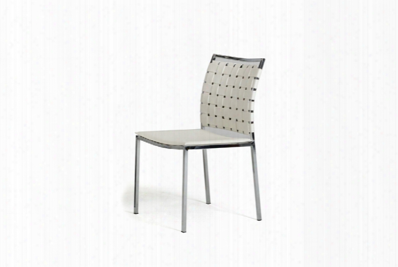 Shasta - Modern White Eco-leather Dining Chair (set Of 2)