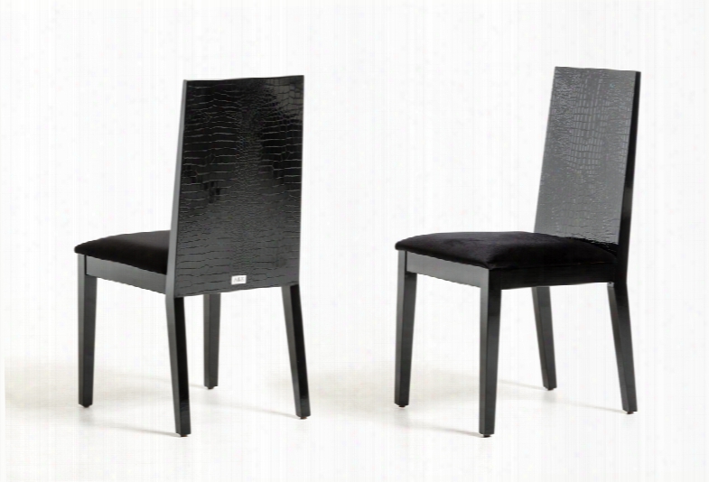 A&x Bridget Black Dining Chair (set Of 2)