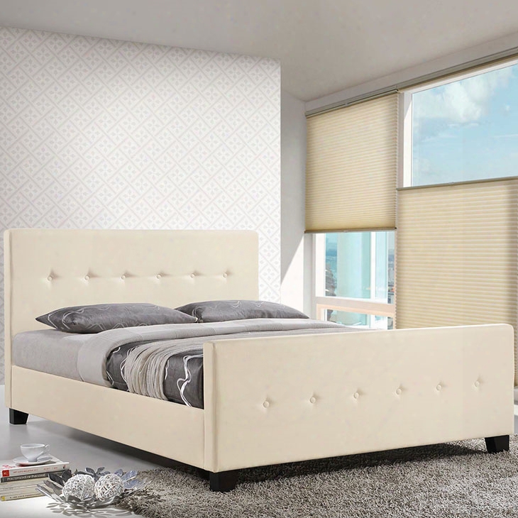 Abigail Queen Bed In Ivory