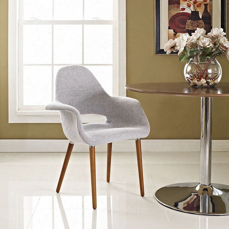 Aegis Dining Armchair In Light Gray