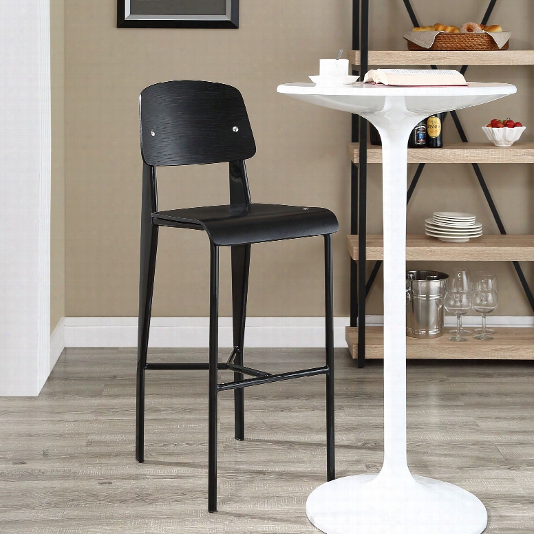 Cabin Bar Stool In Black Black