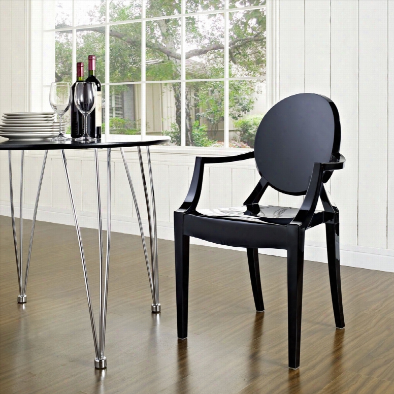 Casper Dining Armchair In Black