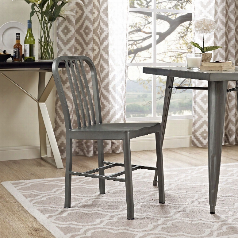 Clink Dining Chair In Silver