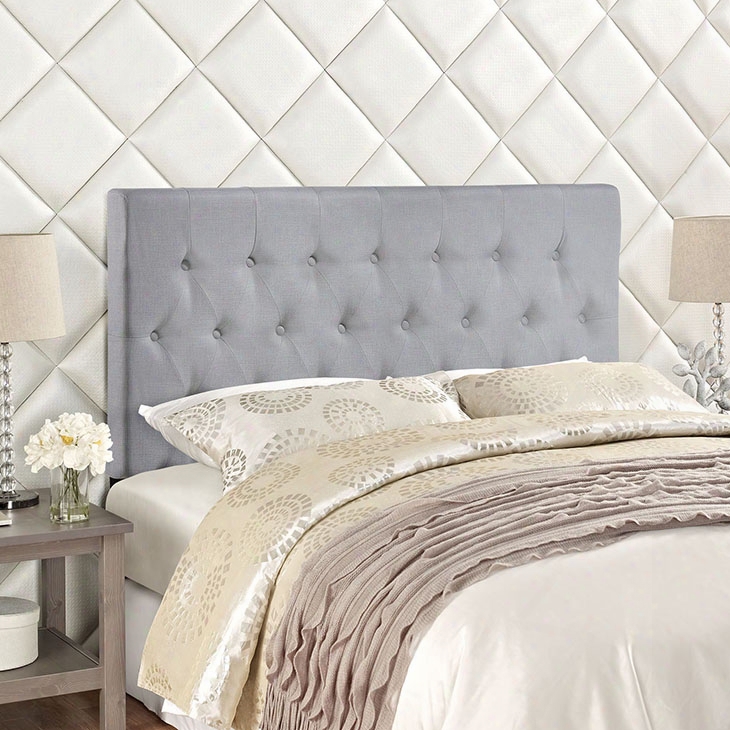 Clique Full Headboard In Sky Gray