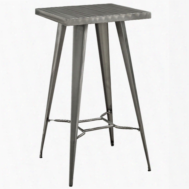 Direct Metal Bar Table In Gunmetal