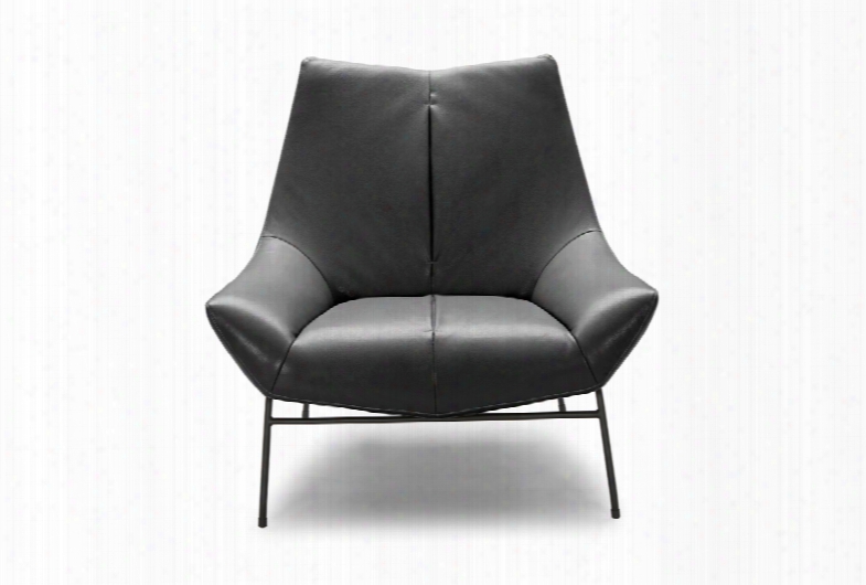 Divani Casa Colt Modern Grey Eco-leather Accent Chair