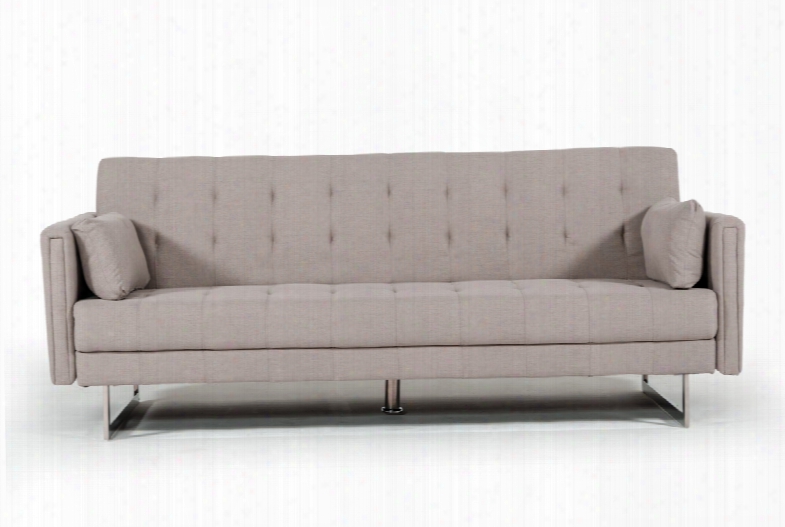 Divani Casa Tejon Modern Beige Fabric Sofa Bed