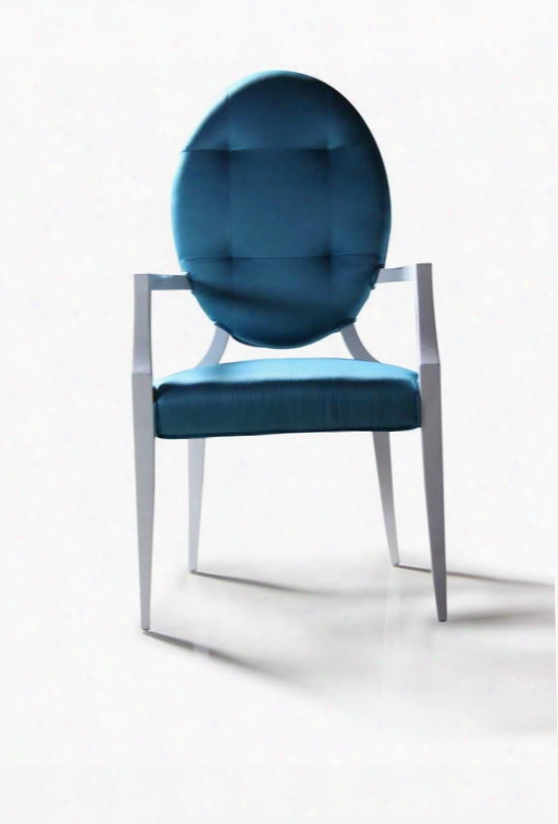 Emma Turquoise Fabric Dining Chair