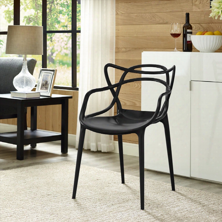 Entangled Dining Armchair In Black