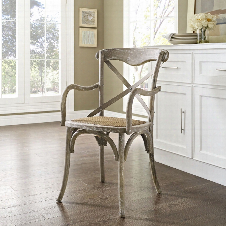 Gear Dining Armchair In Gray