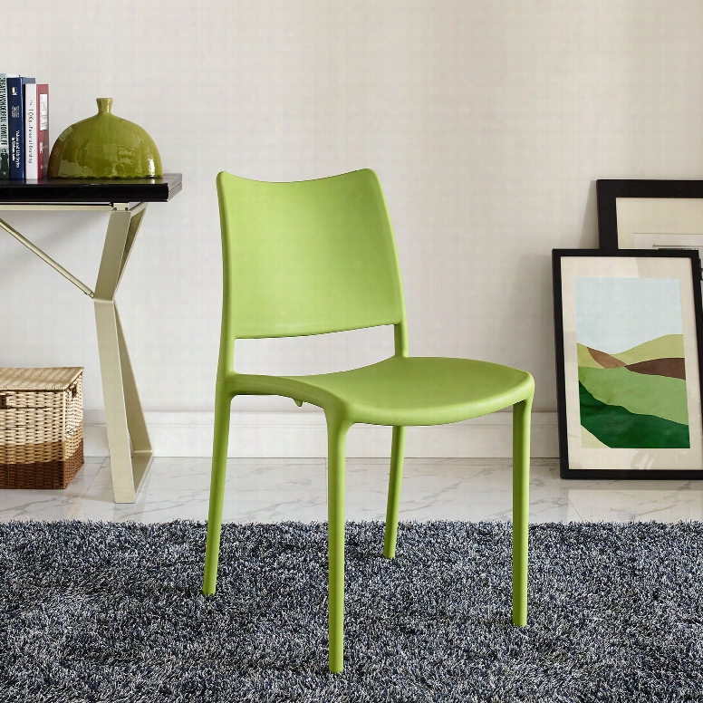 Hipster Dining Side Chair In Green