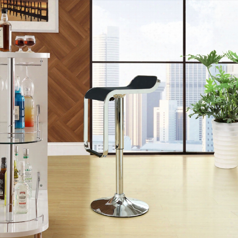 Lem Vinyl Bar Stool In Black