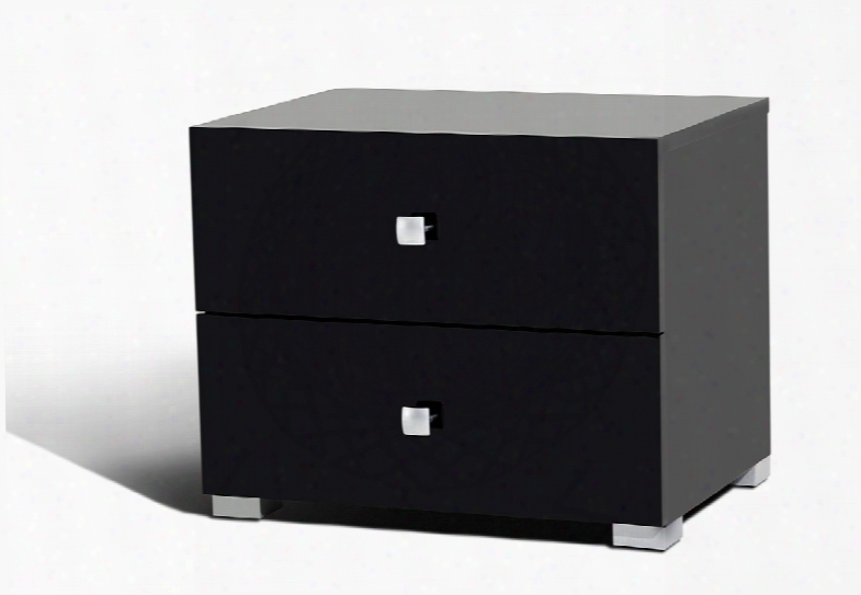 Lyrica Black Nightstand