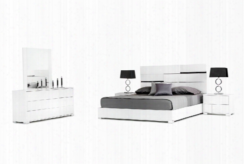 Modrest Ancona It Alian Modern White Bedroom Set