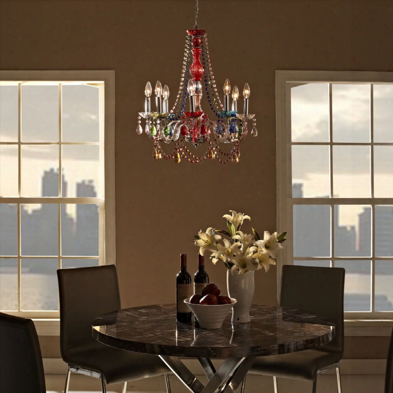 Palace Acrylic Chandelier In Multicolored