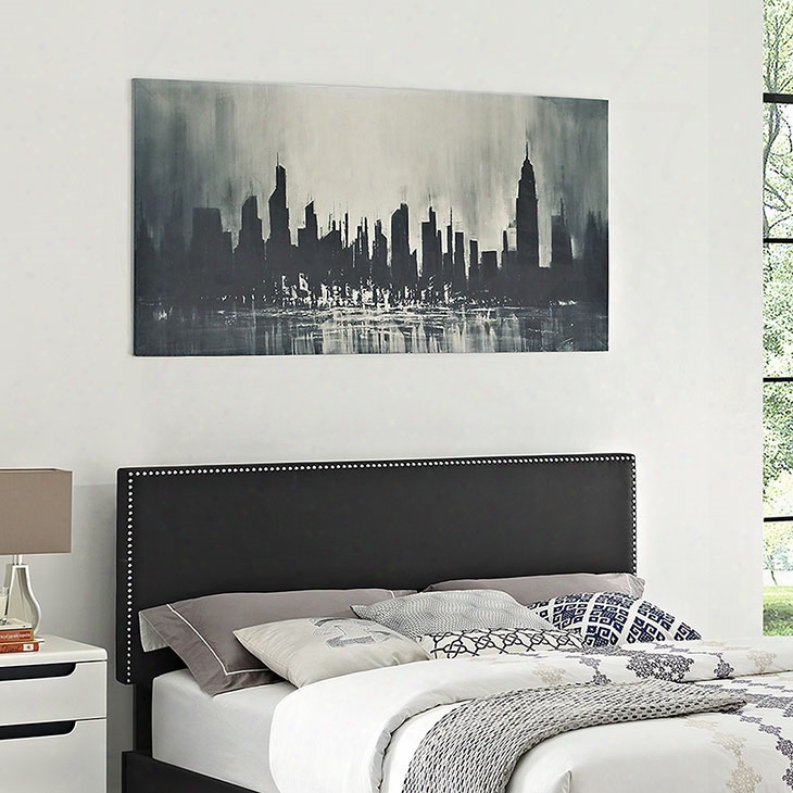 Phoebe Full Vinyl Headboard In Black