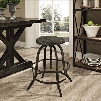 Collect Wood Top Bar Stool in Black