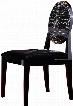 Joss - Modern Black Crocodile Dining Chair (Set of 2)