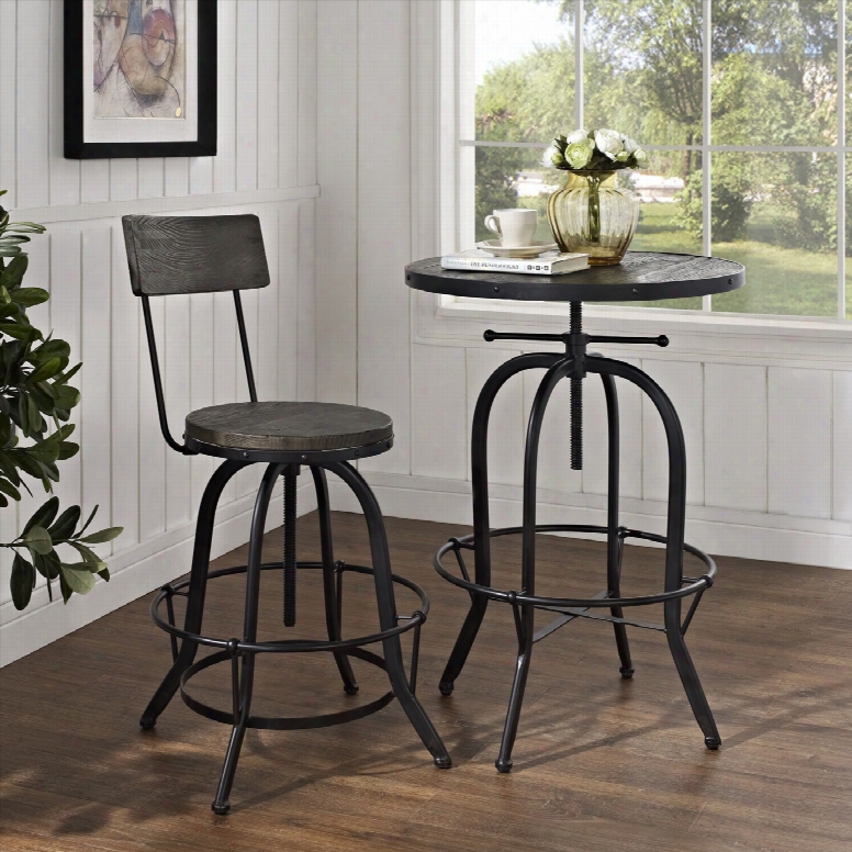 Procure Wood Bar Stool In Black