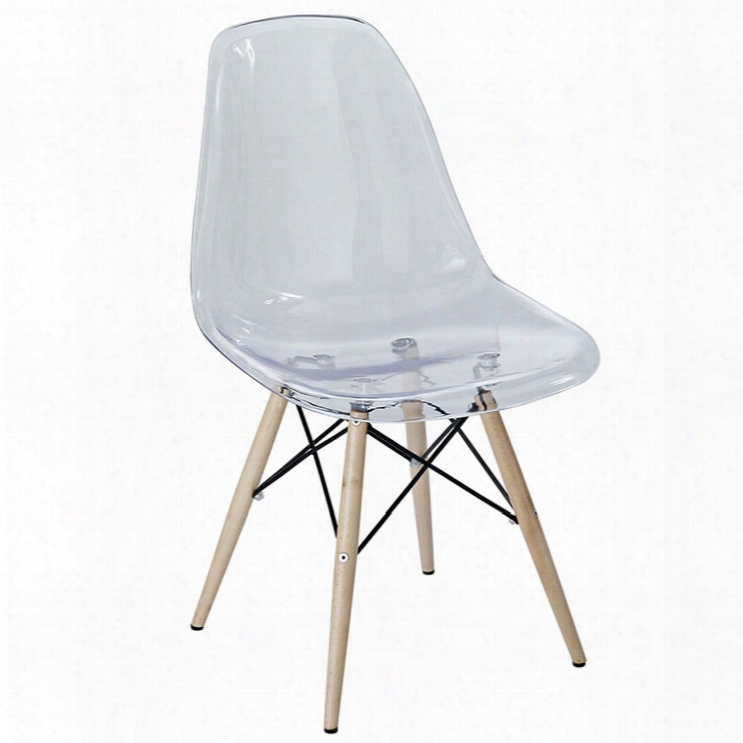 Pyramid Dining Side Chair In Clear