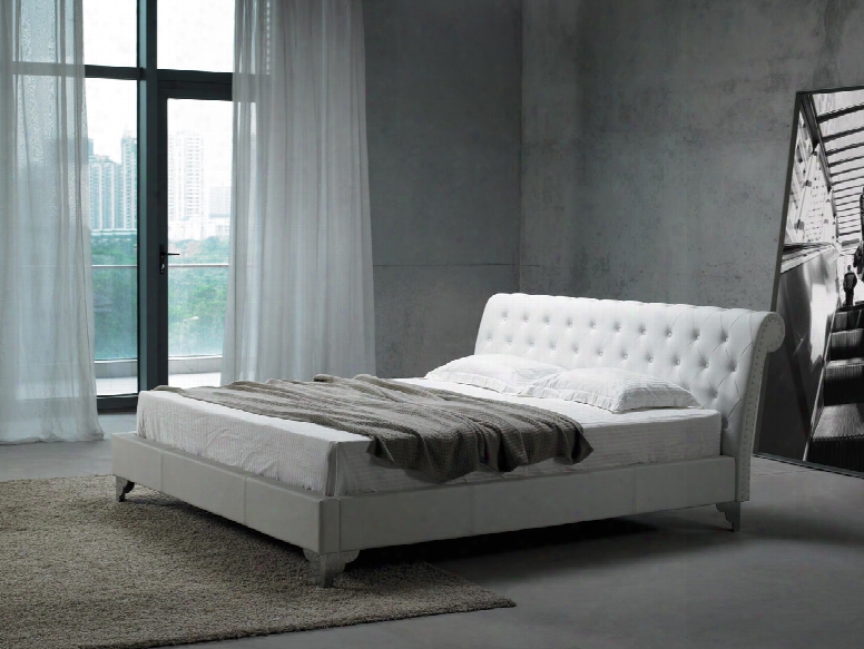 San Remo Leatherette Modern Bed