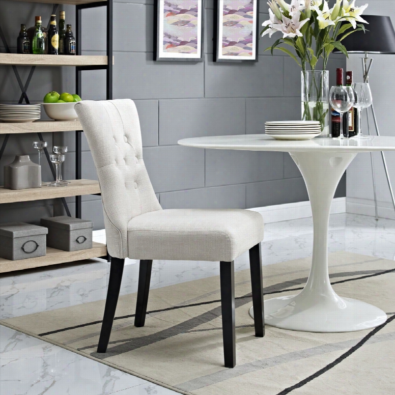 Silhouette Dining Side Chair In Beige