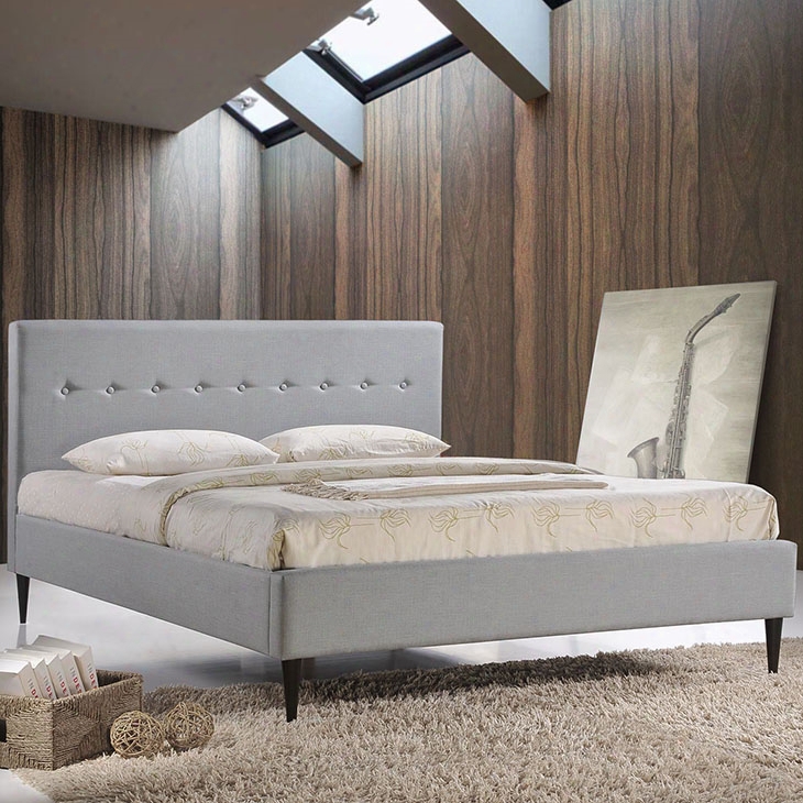 Stacy King Bed In Sky Gray