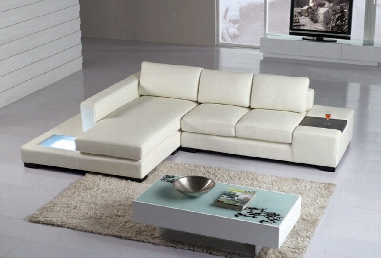 T35 Mini Modern Leather Sectional Sofa