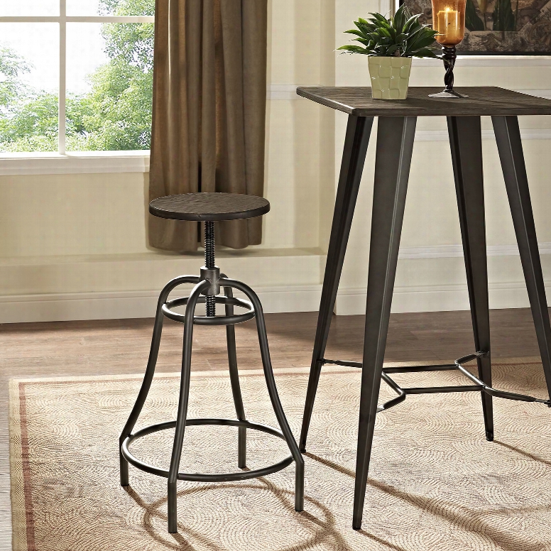 Toll Metal Bar Stool In Brown