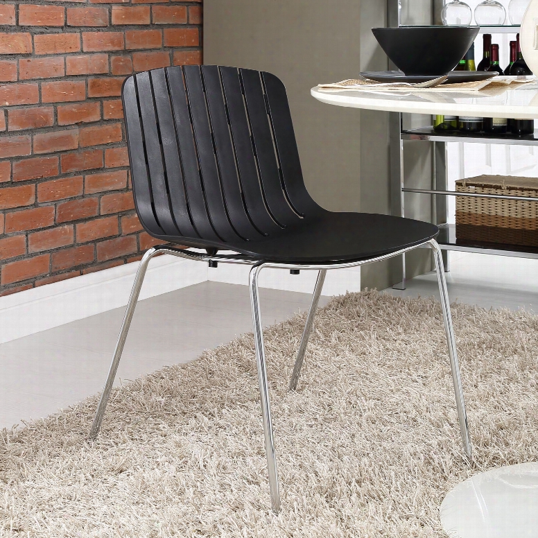 Trace Dining Side Chair In Black